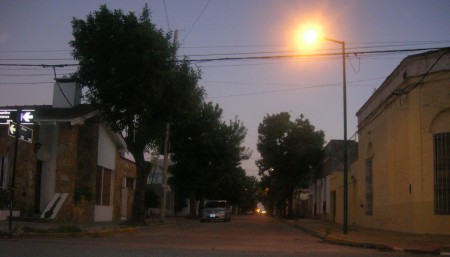 Amanecer de Salto calle Alvear y Bernardino Esperanza
